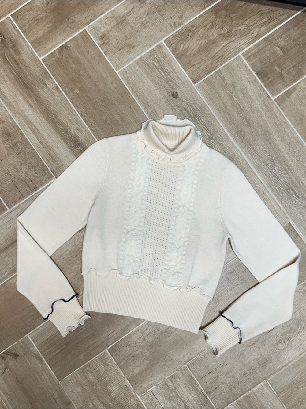 3.1 Philip Lim Wool Cottagecore Turtleneck Med